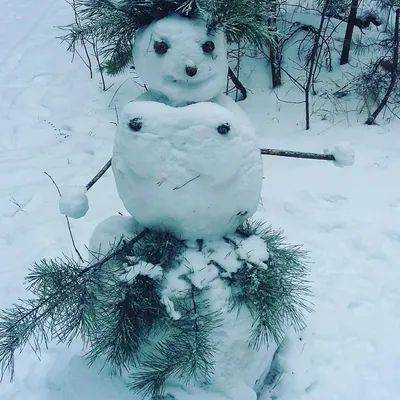 Зима близко веселый снеговик прыгает…» — создано в Шедевруме