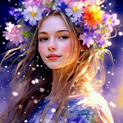 Девушка-весна Весеннее утро, жасмин …» — создано в Шедевруме