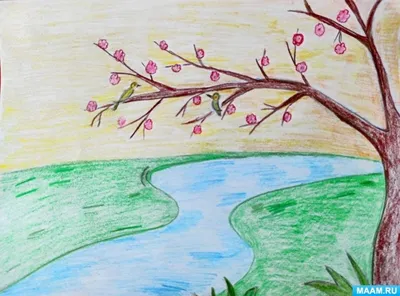 Нарисованные картинки весна (26 фото) 🔥 Прикольные картинки и юмор