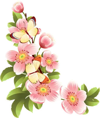 Блог Колибри: PNG клипарт "Весенние цветы"