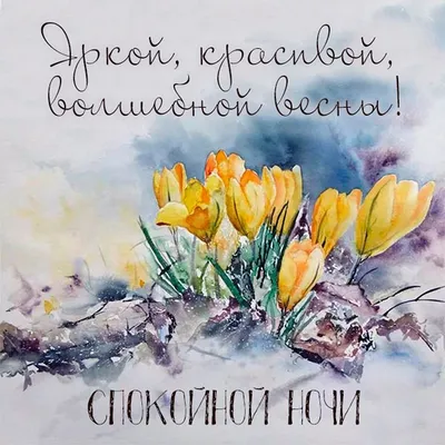 Весенние картинки "Спокойной ночи!" (262 шт.)