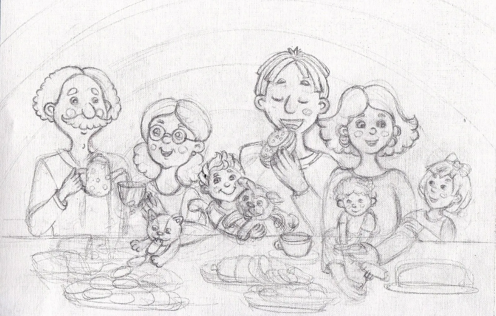 Веселая семейка краткое. Веселая семейка рисунок. Семья рисунок. Веселая семейка рисование. Рисунок к рассказу веселая семейка.