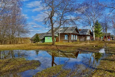 Весна в деревне картинки