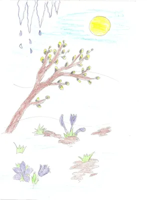 Рисунок на тему весна легко карандашом - 60 фото