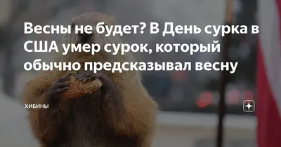 Весны не будет