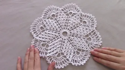 Нежная салфетка для начинающих/Simple Crochet Doily For Beginners - YouTube