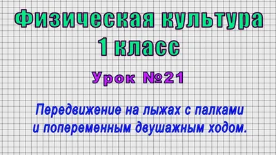 Виды лыжных ходов