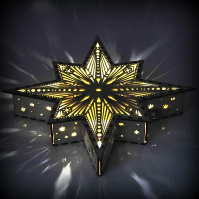 Вифлеемская звезда сборная модель с подсветкой (светильник), цена — 0 р.,  купить в интернет-магазине
