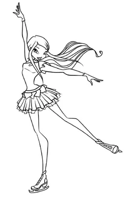 Roxy Winx Club dot to dot printable worksheet - Connect The Dots