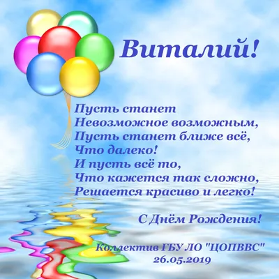 С днём рождения Виталик открытки - 71 фото