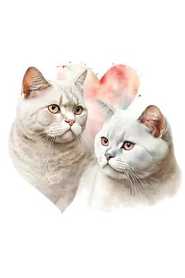 Предпросмотр схемы вышивки «Влюбленные коты» (№1433525) - Вышивка крестом
