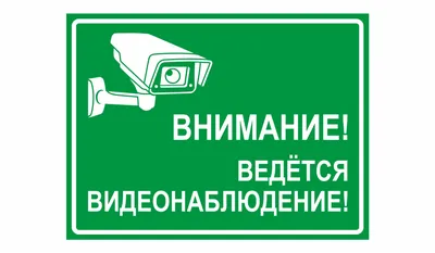 Купить Плакат Внимание! Ведётся видеонаблюдение 200х200мм TDM в Сочи