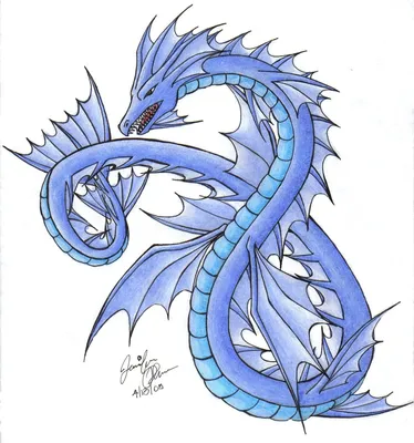 Водяной дракон» — создано в Шедевруме