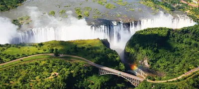 Водопад Виктория, Африка (Зимбабве, Замбия) — где находится, фото,  координаты, страна, река, природное наследие, кто открыл, интересные факты