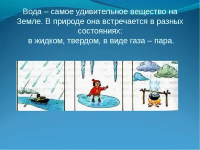 Разные состояния воды. Определение свойств воды в разных состояниях -  презентация, доклад, проект