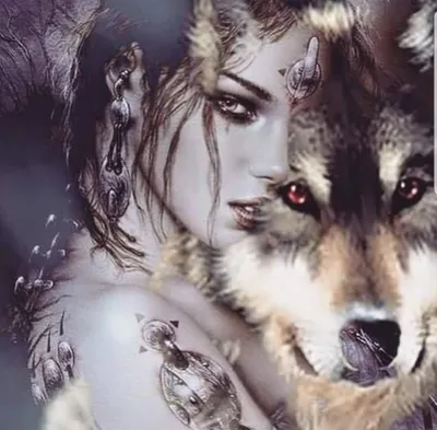 Янтарные картины животных в паре – волк и волчица из самоцветов Авторская  работа мастера на сайте 