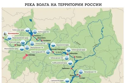 Река Волга: где находится на карте России, откуда берет начало, куда  впадает, фото, отзывы туристов