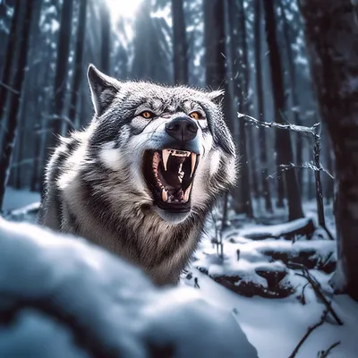 Картинки злого волка - 75 фото
