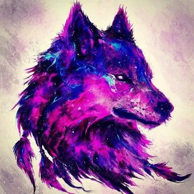 Картинка на аву волк арт чернила …» — создано в Шедевруме