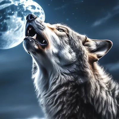 Волка воющего на луну #57