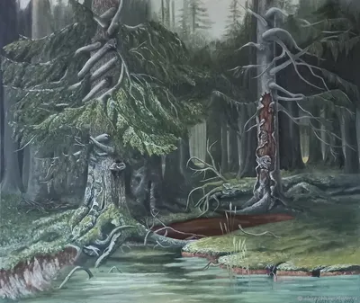Картина Волшебный лес ᐉ Ложка Ирина ᐉ онлайн-галерея Molbert.