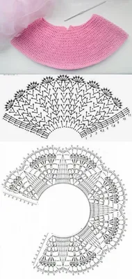 Воротнички крючком схемы. Какие воротники любят в Японии. | Вязание спицами  🧶 Настя Бодак | Дзен
