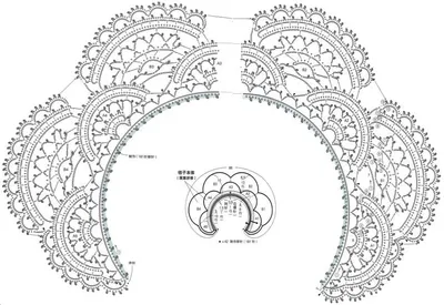 Кружевной воротник: схемы с описанием, как связать крючком съемный для  платья воротник. 130 фото стильных моделей с ажурным узором