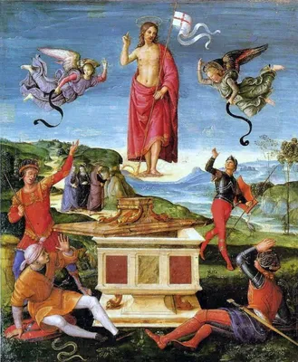 Рафаэль Санти - Воскресение Христово, 1502, 44×52 см: Описание произведения  | Артхив
