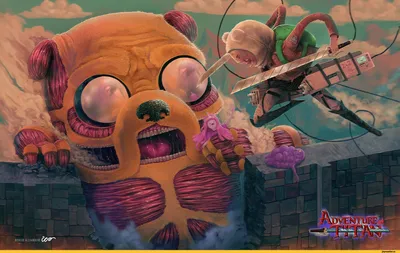 Attack on Titan :: adventure time art :: adventure time (время приключений)  :: high resolution :: adventure on titan :: crossover :: wallpaper :: Anime  (Аниме) :: фэндомы / картинки, гифки, прикольные комиксы, интересные статьи  по теме.