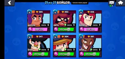 Все мои бравлеры 15 ранг и выше | Brawl Stars RU Amino