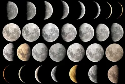 Все фазы луны картинки