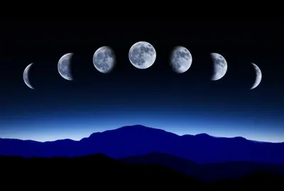 фазы луны иллюстрация штока. иллюстрации насчитывающей затмение - 275171837