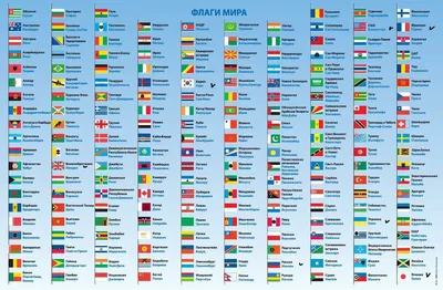 Гербы и флаги мира. Плакат настольный 59х43 см. - купить с доставкой по  выгодным ценам в интернет-магазине OZON (643013250)