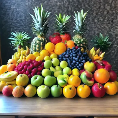 Все фрукты на одной картинке - 78 фото