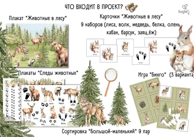 Купить фотообои "Животные все вместе" в интернет-магазине в Москве