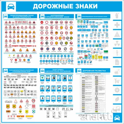 Дорожные знаки в картинках их обозначения с пояснениями 2023 года