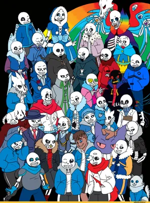 Описание всех сансов из разных АУ. | Undertale {Rus} Amino