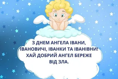 День ангела Івана 2022 - листівки, картинки та привітання з іменинами |  