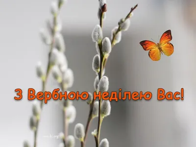 Листівка - З Вербною неділею