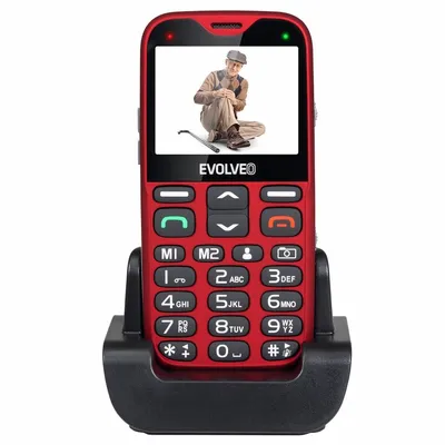 Телефон за възрастни EVOLVEO EasyPhone XG red - Мобивил