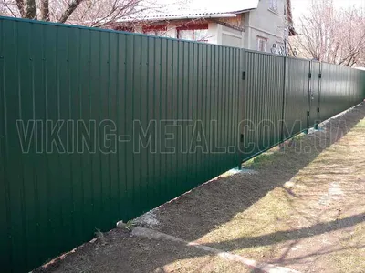 Забор из профнастила Стандарт - купить с установкой в Санкт-Петербурге