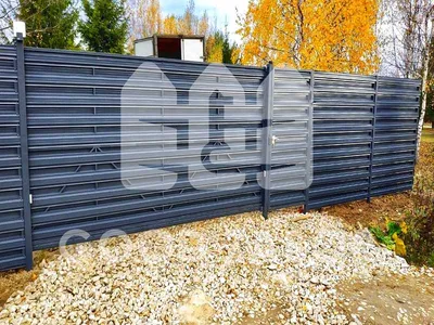 Забор из профнастила, цена с установкой под ключ в Москве и Туле