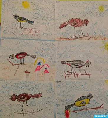 Задачи 1 класс птицы на ветке картинки