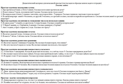 г.Шахты Школа №36 1 а класс - Образцы записи задач в тетрадях