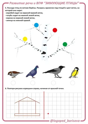 Лексическая тема "ЗИМУЮЩИЕ ПТИЦЫ" | Мио логопед Кристина Борисова | Дзен