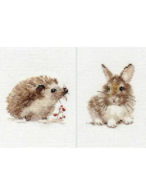 Иллюстрация Ёжик и заяц в стиле 2d, декоративный, детский |