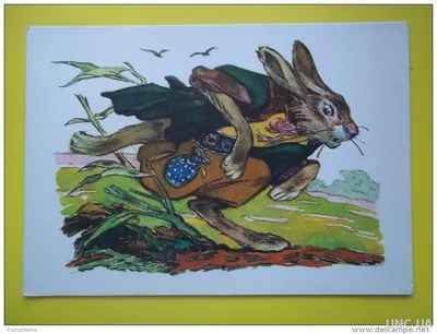 Иллюстрация Ёжик и заяц в стиле 2d, графика, детский |