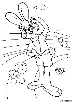 Заяц из мультфильма «Ну погоди» в …» — создано в Шедевруме