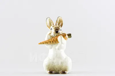  Скульптура Заяц с морковкой купить ПОСУДА В ДОМ Челябинск