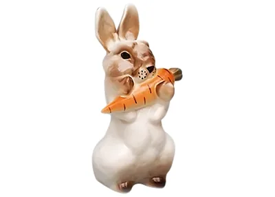 Онлайн пазл «Заяц и морковка»